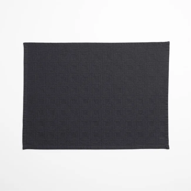 Navy Quilted Cotton Placemat