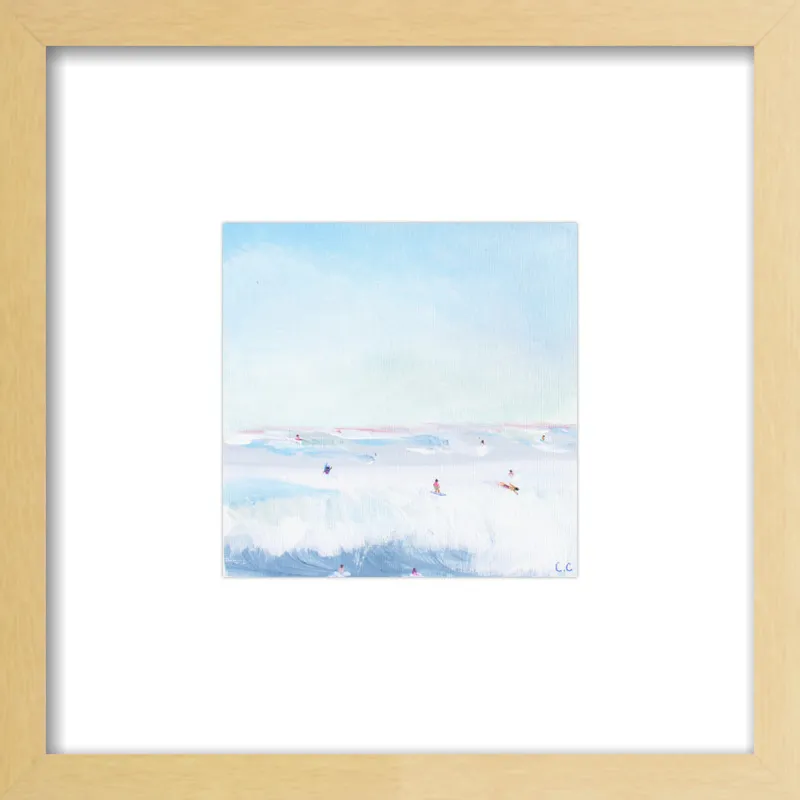 Soft Blue Surf  by Caroline Chriss  for Artfully Walls