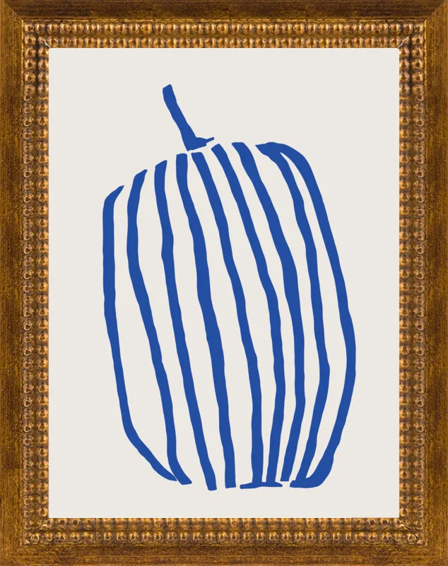 Striped pumpkin by Jessica Nielsen for Artfully Walls