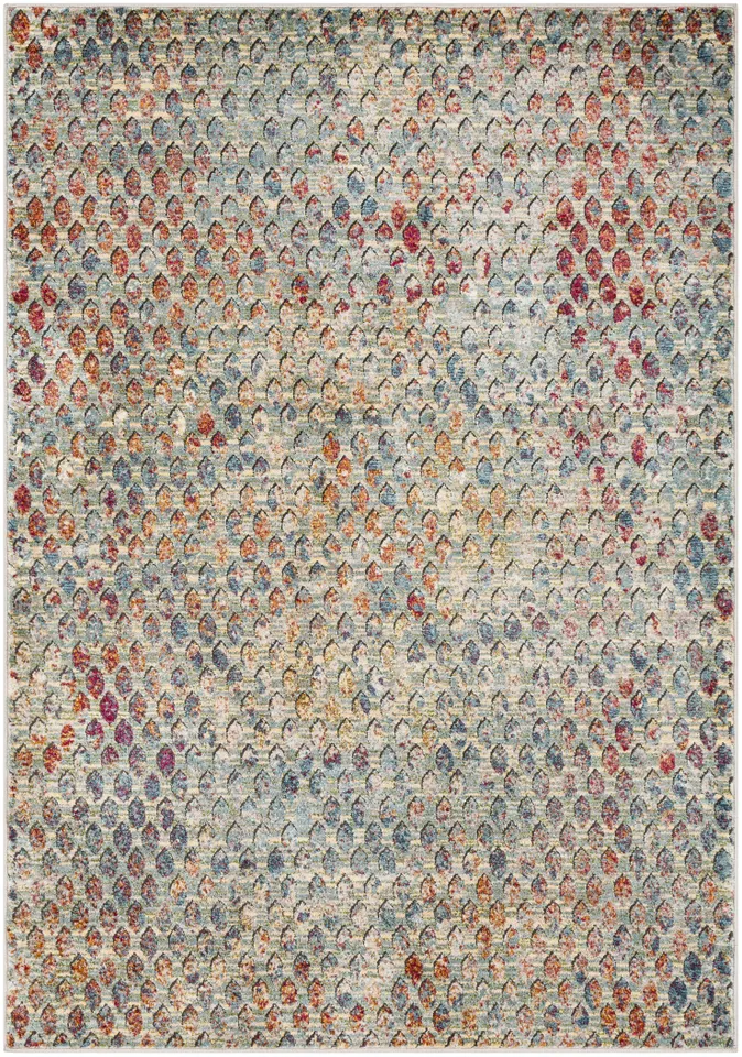 Herati Blue Indoor 2' x 2'11" Machine Woven Rug