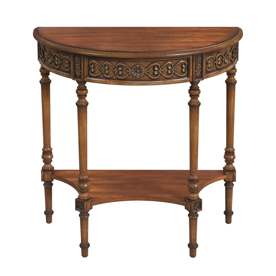 Danelle Antique Cherry Console Table