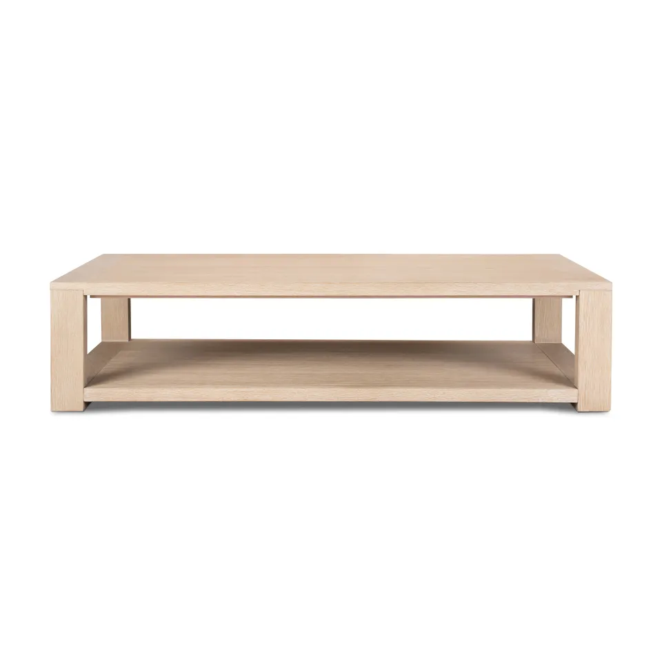 Thomas Coffee Table - Bleached Oak Veneer