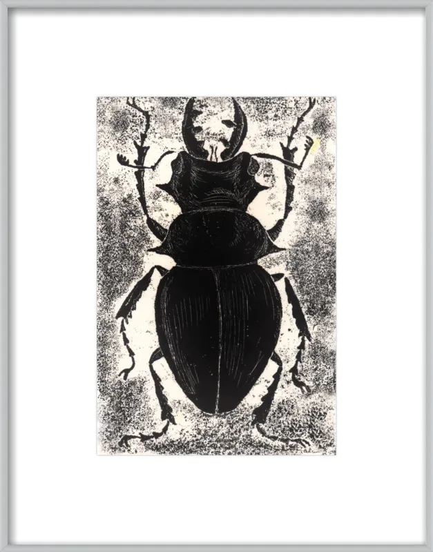 Black Beetle on White by Tennopent Sooster for Artfully Walls