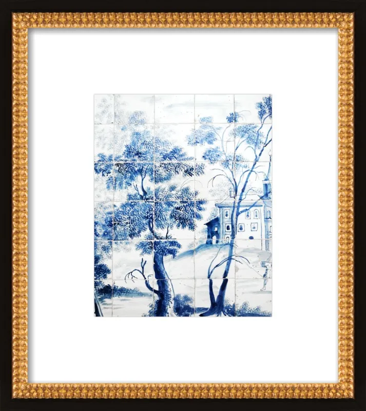 Lisbon Blue Tiles Two by Lupen Grainne for Artfully Walls