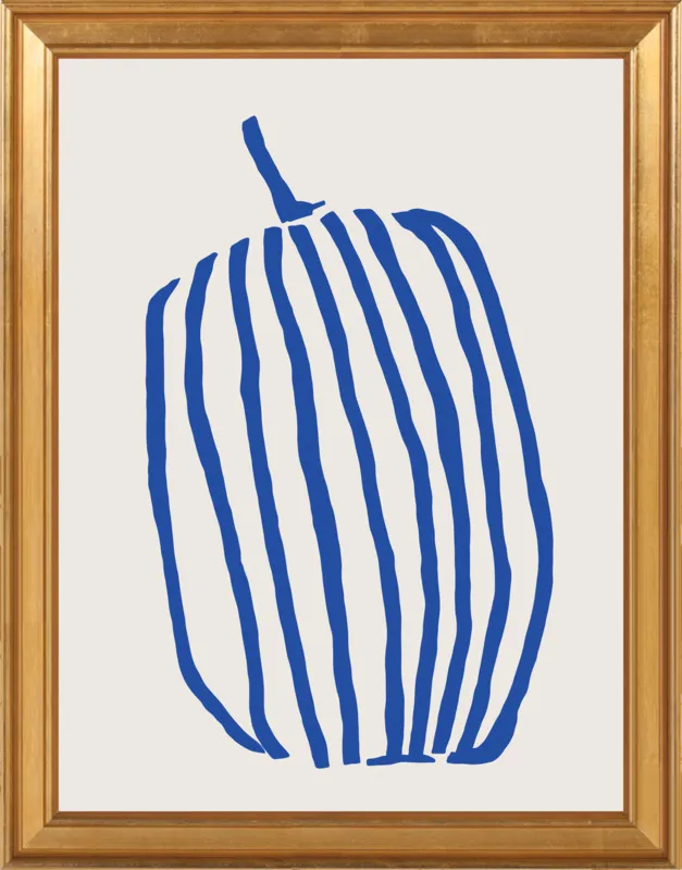 Striped pumpkin by Jessica Nielsen for Artfully Walls