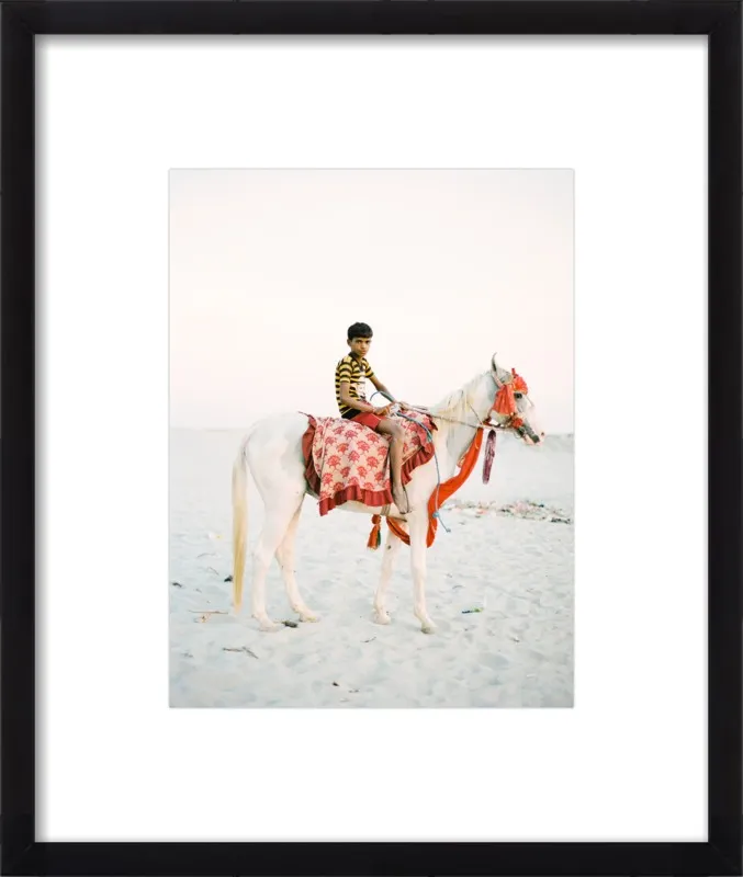 Boy on Horse by Andrew Jacona for Artfully Walls
