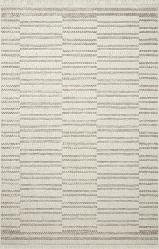 Amber Lewis x Loloi Malibu Ivory / Dove 2'-3" x 3'-9"