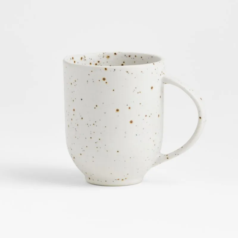 Craft 11.5-oz. Speckled White Stoneware Mugs, Set of 8