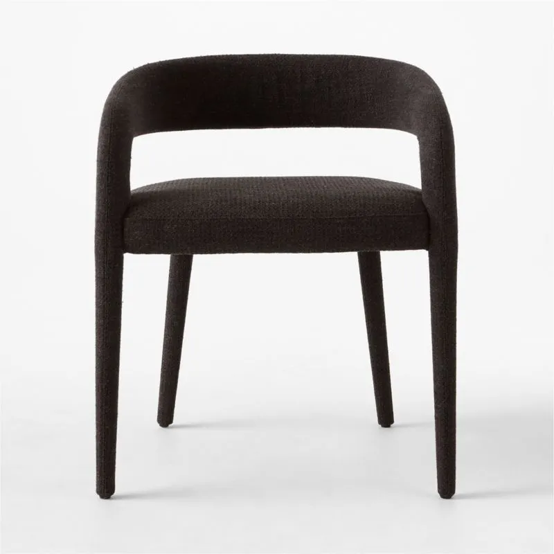 Lisette Charcoal Performance Fabric Dining Armchair Set of 4