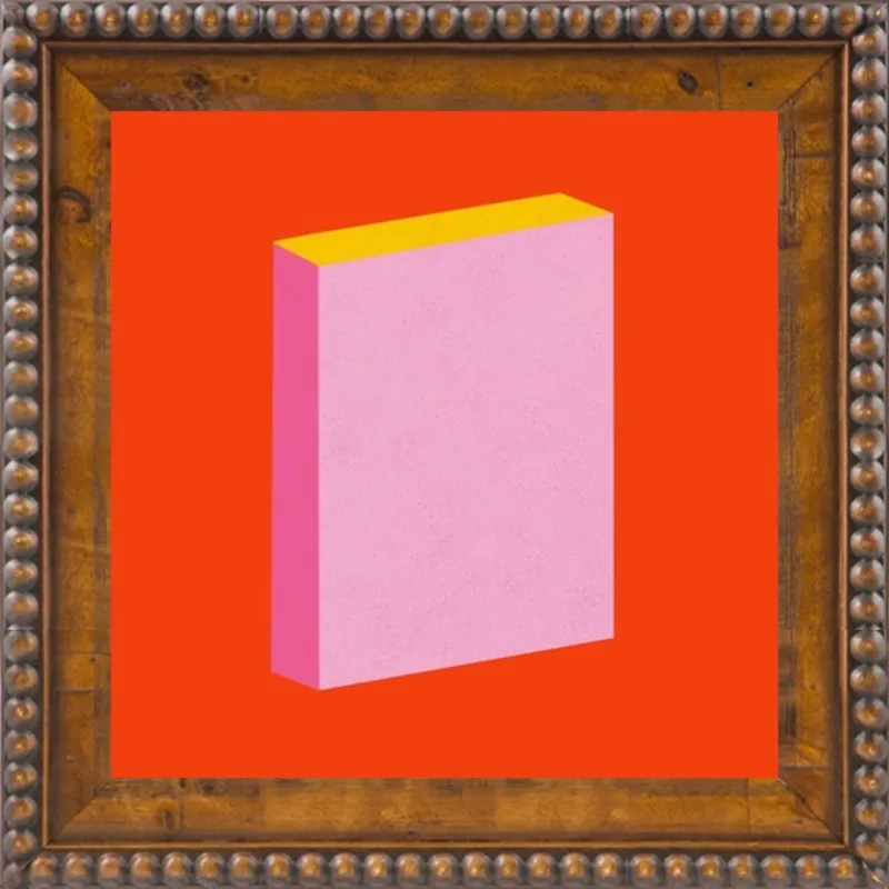 Color Books 3, Scarlet, Pink & Gold by Jessica Poundstone for Artfully Walls
