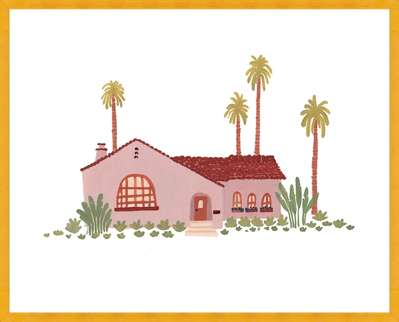 Pink Bungalow by Taylor Ann for Artfully Walls