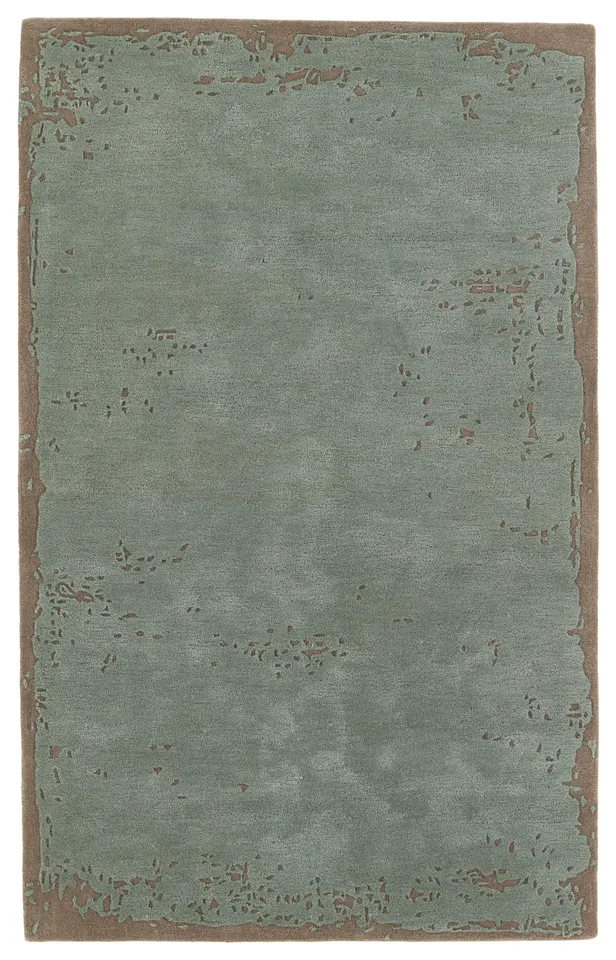 Avenue Handmade Abstract Sage/ Taupe Area Rug (9'X12')