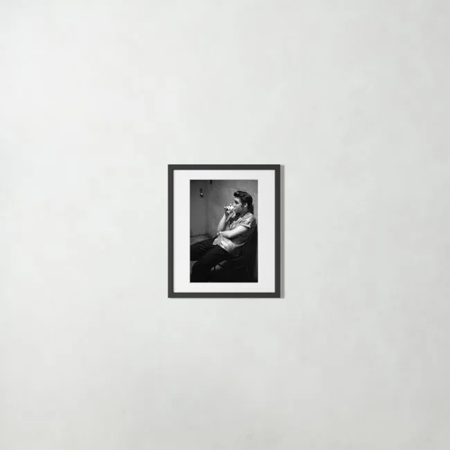 'Elvis Presley in Dayton' Photographic Print in Black Frame 21"x25"