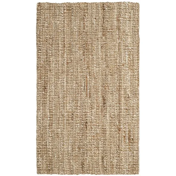 Natural Weave Chunky Stripe Two-Tone Area Rug