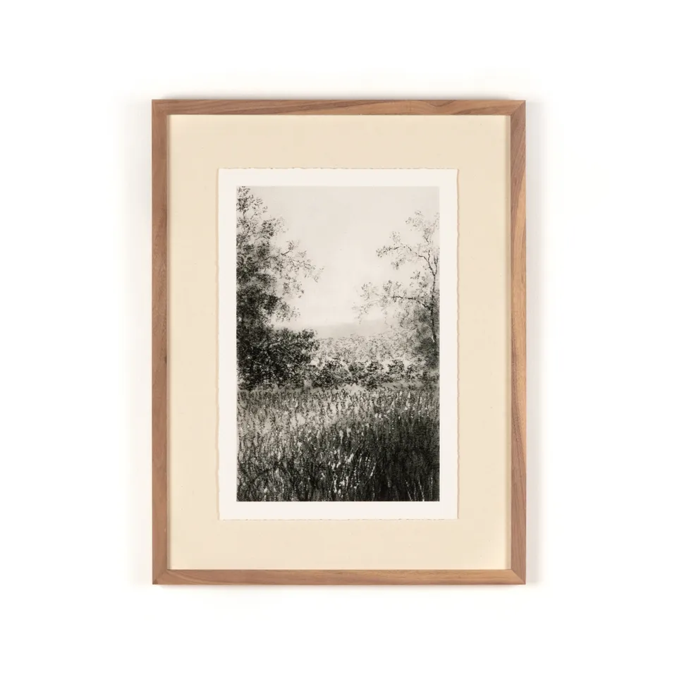 Landscape Study II by Aileen Fitzgerald - Rustic 1.5 Walnut