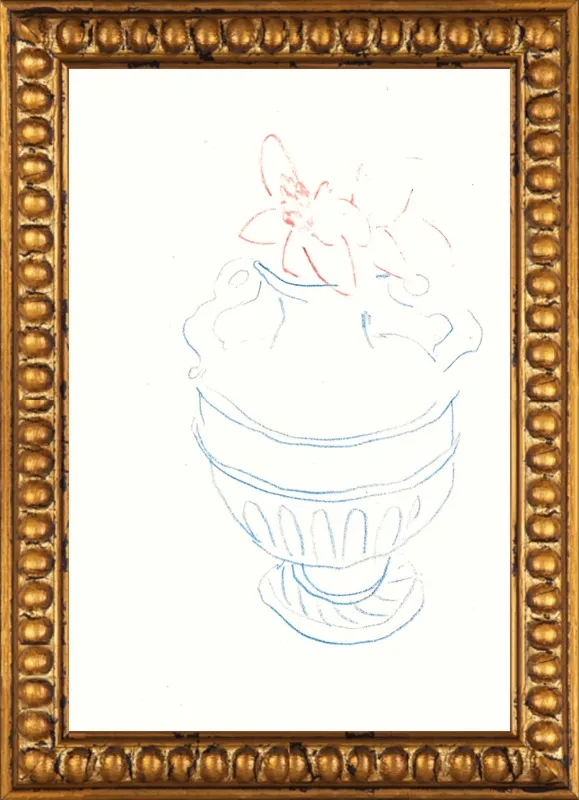 Sevres vase by Shanti Shea An for Artfully Walls