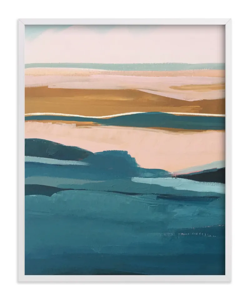 Golden Seascape Diptych I Limited Edition Fine Art Print