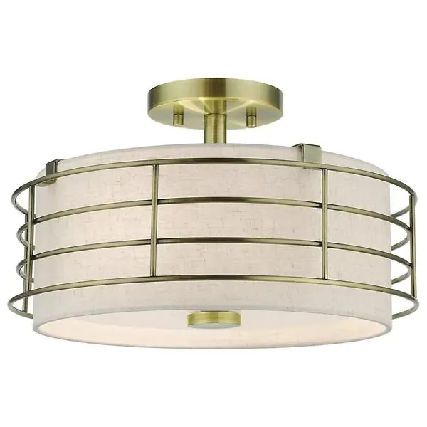 Quinby Semi Flushmount