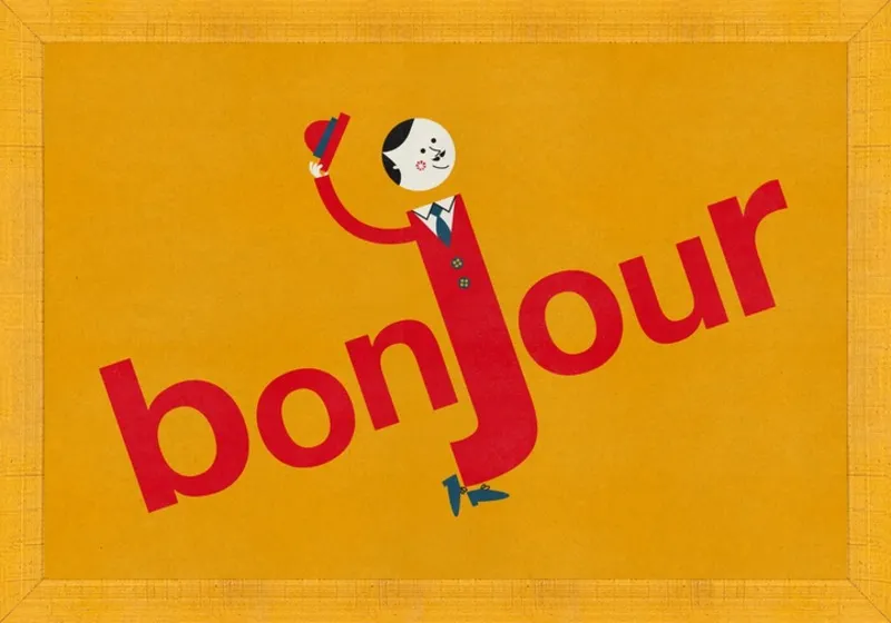 Bonjour by Blanca Gómez for Artfully Walls