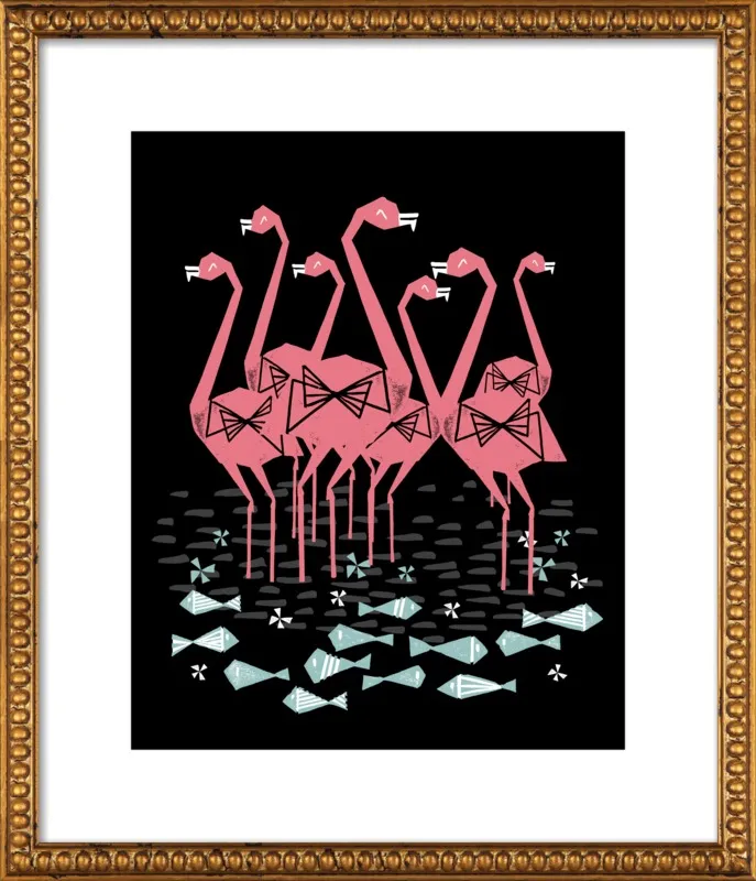 Flamingos by Andrea Lauren for Artfully Walls