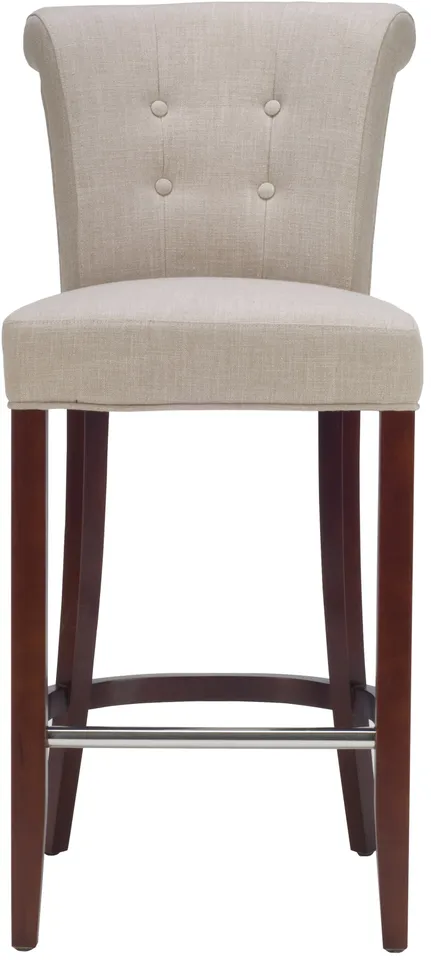 Addo Bar Stool - True Taupe/Cherry Mahogany