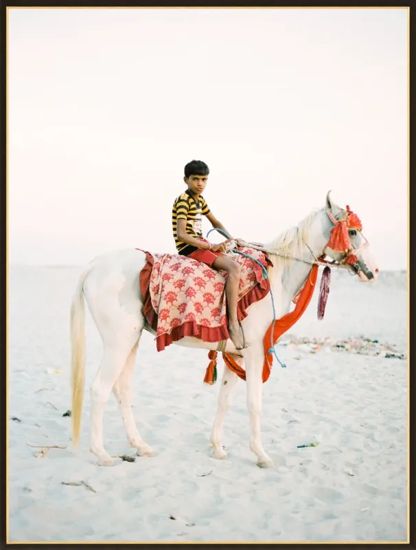 Boy on Horse by Andrew Jacona for Artfully Walls