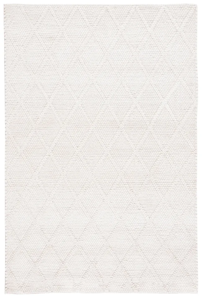 Safavieh Couture Natura Collection Hand Woven Area Rug, Ivory / Ivory, 5' x 8'