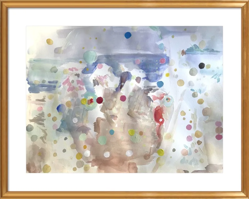 Beach scene (from memory)  by Hannah Dean for Artfully Walls