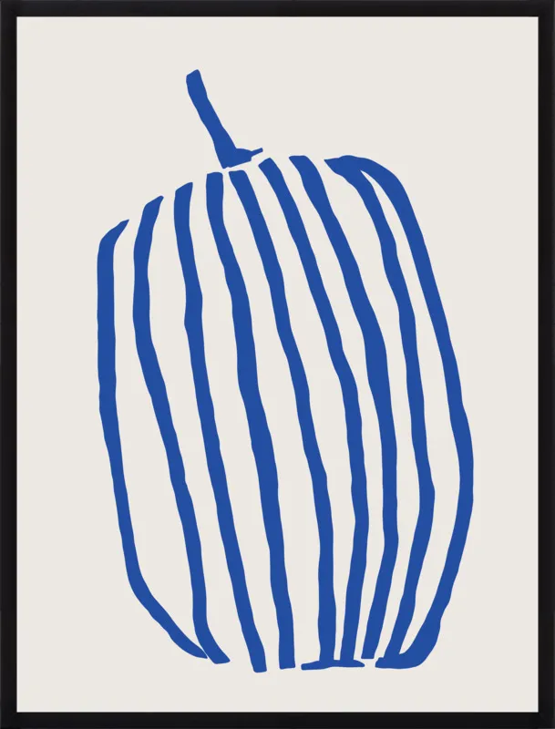Striped pumpkin by Jessica Nielsen for Artfully Walls