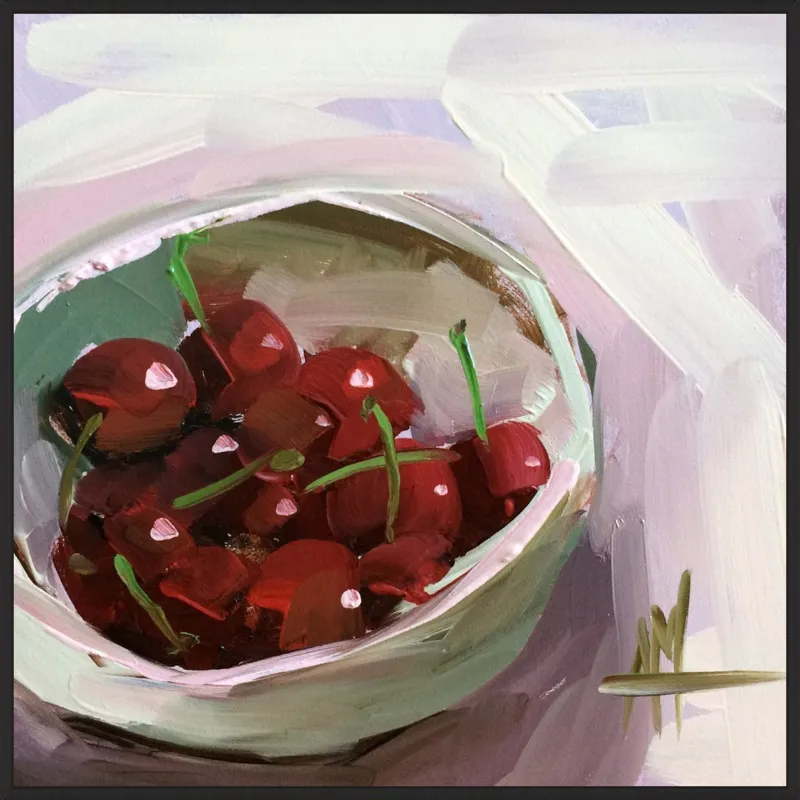 bowl of cherries no. 7 by Angela Moulton for Artfully Walls