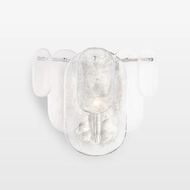 Echo Polished Nickel Sconce 11.75"
