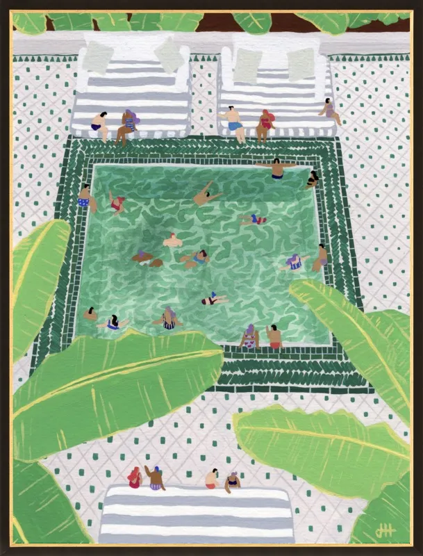 Green Riad by Joanne Ho for Artfully Walls