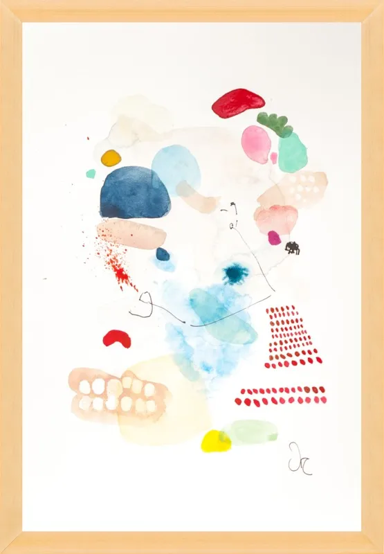 Red diamonds by Victoria Gonzalez for Artfully Walls