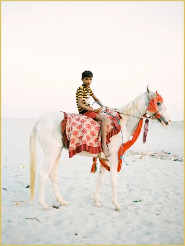 Boy on Horse by Andrew Jacona for Artfully Walls