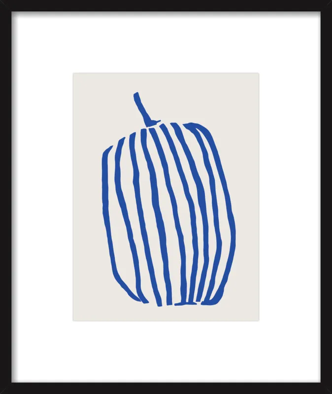 Striped pumpkin by Jessica Nielsen for Artfully Walls