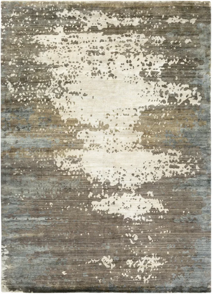 Slice of Nature Beige Indoor 8' x 11' Handmade Rug