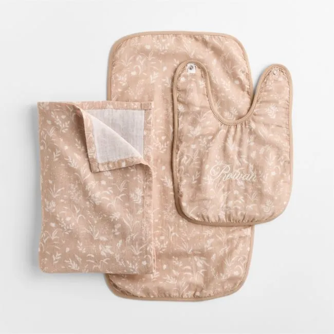 Little Prairie Almond Brown 3-Piece Baby Gift Set