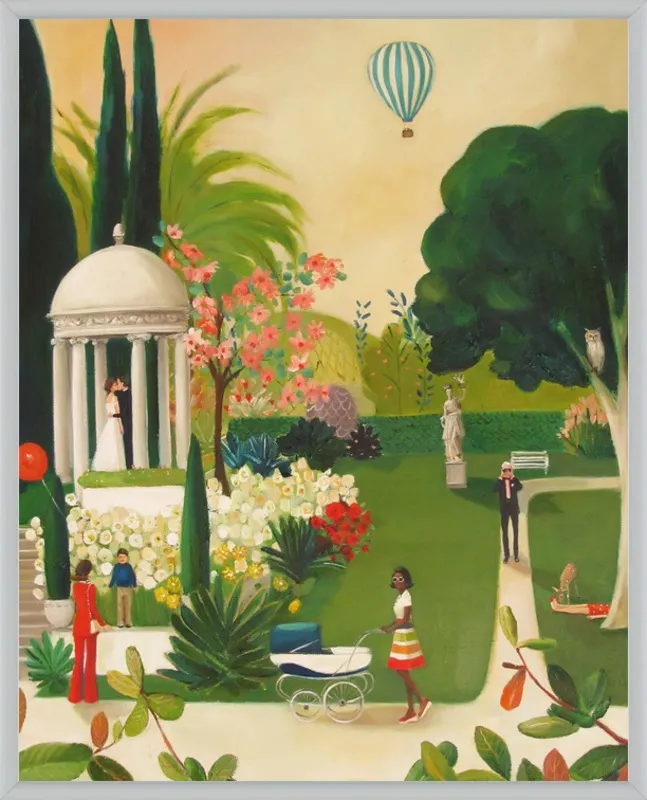 A Fainting in the Botanical Gardens by Janet Hill for Artfully Walls