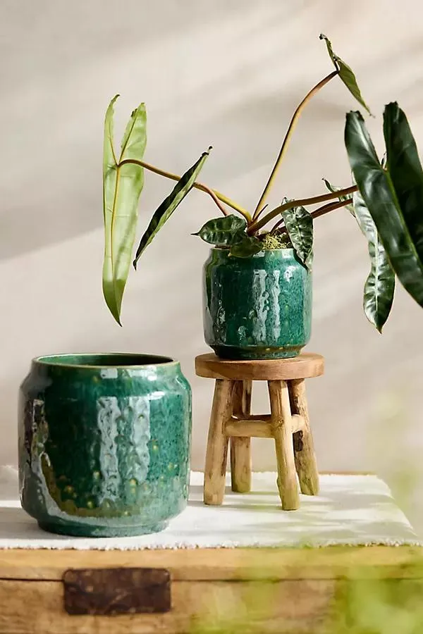 Juno Glazed Earthenware Planter