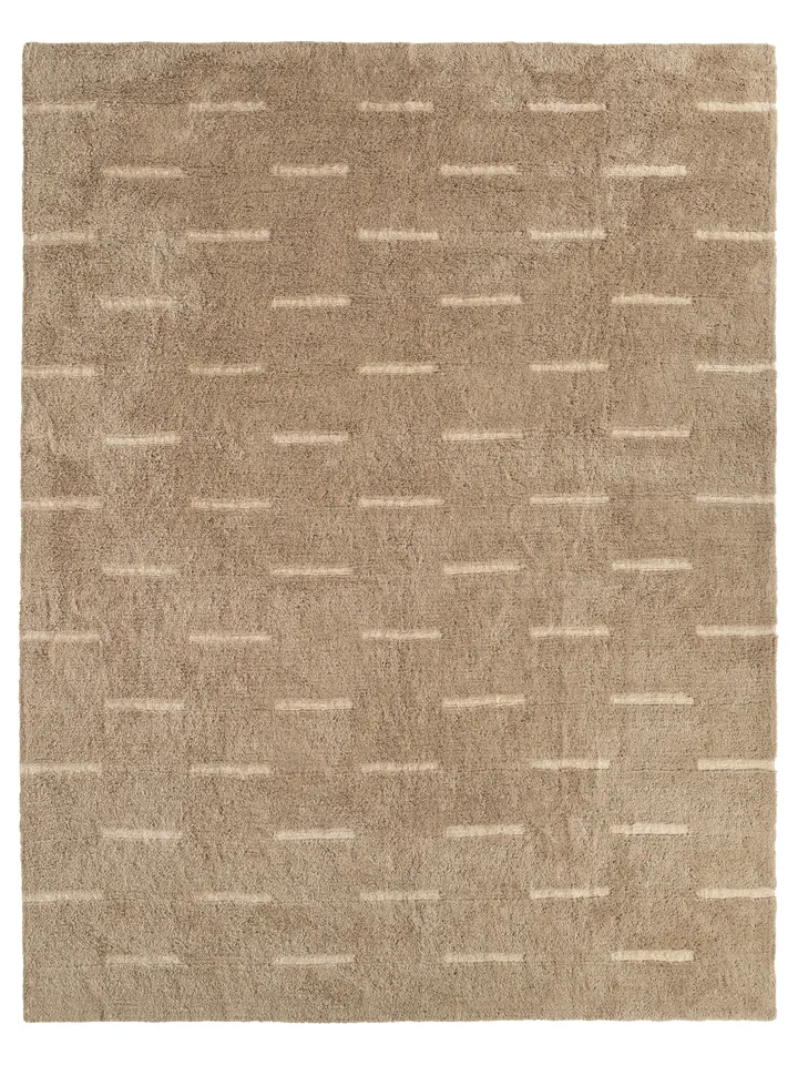 Talvyn AIB09 Tufted Striped Tan/Tan Area Rug (6'X9')