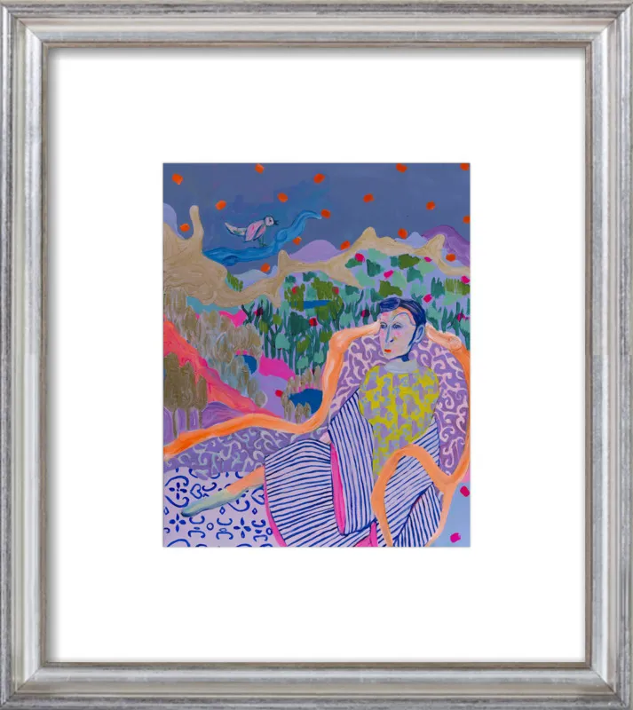 "The Nightingale" illustration by Davina Shefet for Artfully Walls
