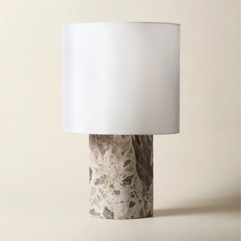 Ashtin Grey Marble Table Lamp