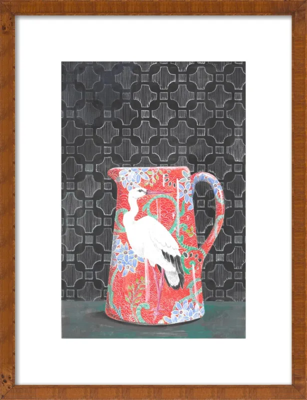 Red Vase by Miri Eshet for Artfully Walls