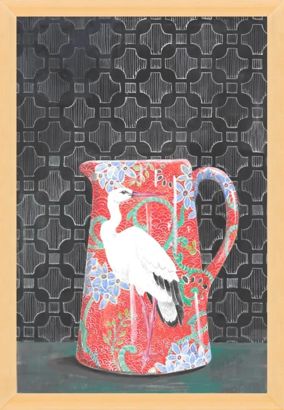 Red Vase by Miri Eshet for Artfully Walls