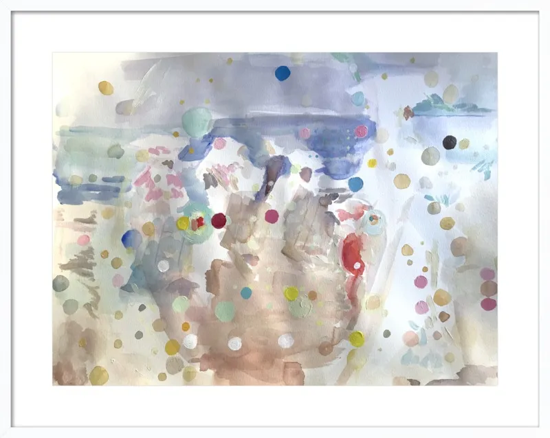 Beach scene (from memory)  by Hannah Dean for Artfully Walls
