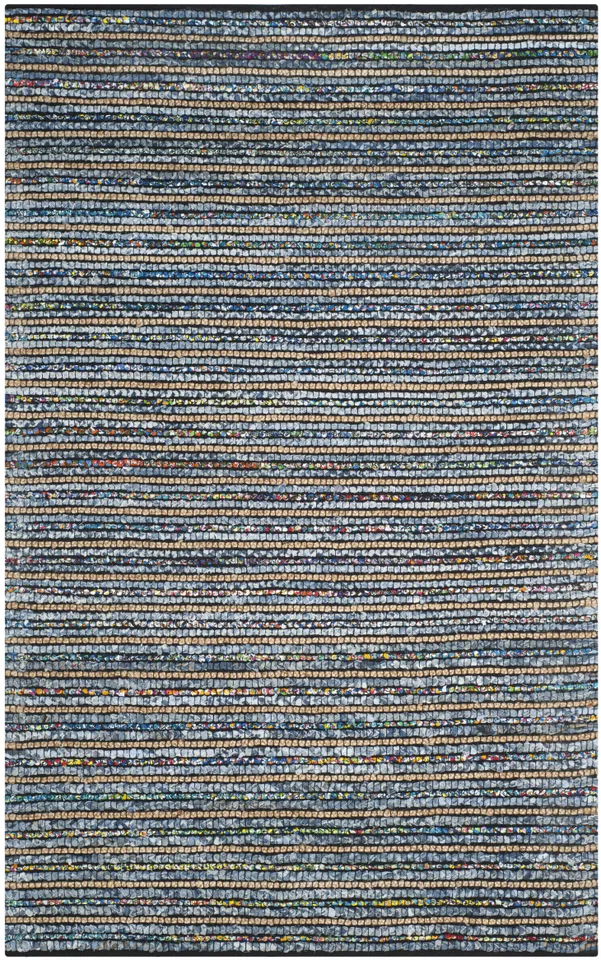 Arlo Home Hand Woven Area Rug, CAP364A, Multi/Natural,  6' X 9'