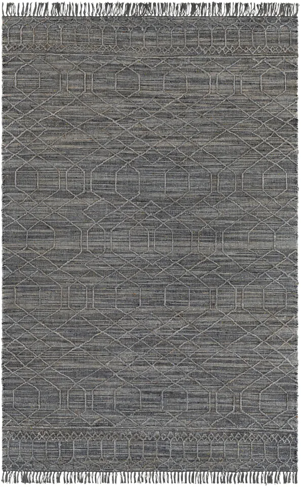 Watford Black Indoor 8'10" x 12' Handmade Rug