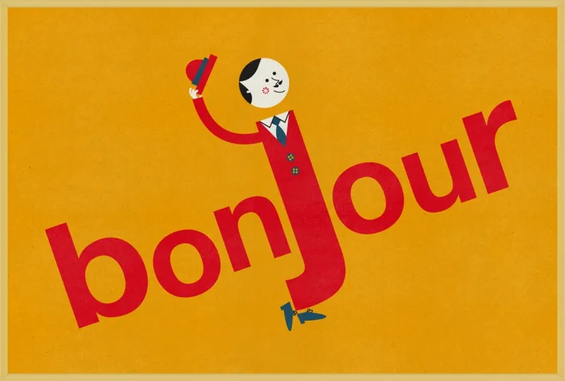 Bonjour by Blanca Gómez for Artfully Walls