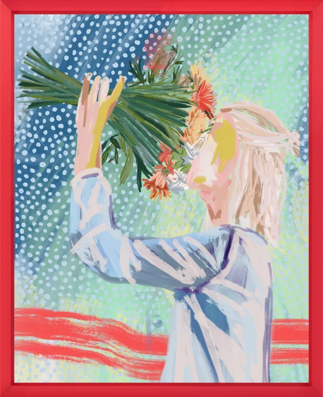 I like to stop and smell the roses  by Jamie Corley for Artfully Walls