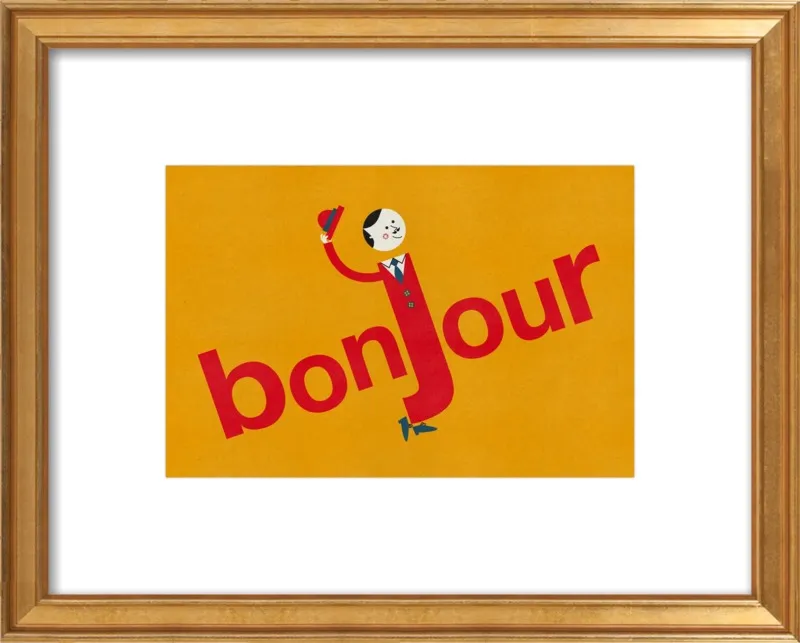 Bonjour by Blanca Gómez for Artfully Walls